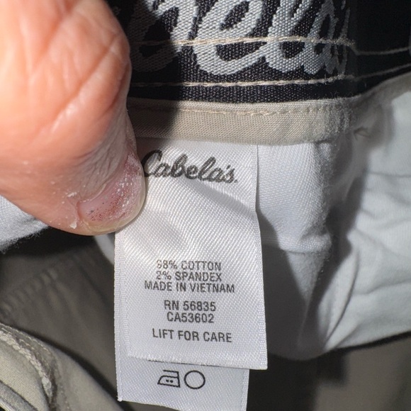 Cabela’s men’s tan/beige khaki work/dress pants straight stretch fit, sz 42 X 30 - Picture 6 of 10